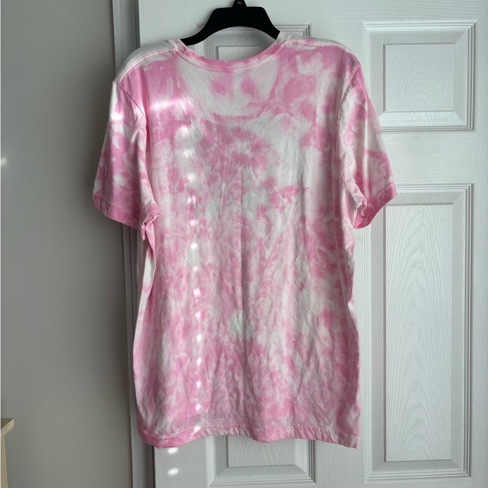 Bella Canvas Pink and White Kids Tee - Let's Go Girls - Picture 2 of 2